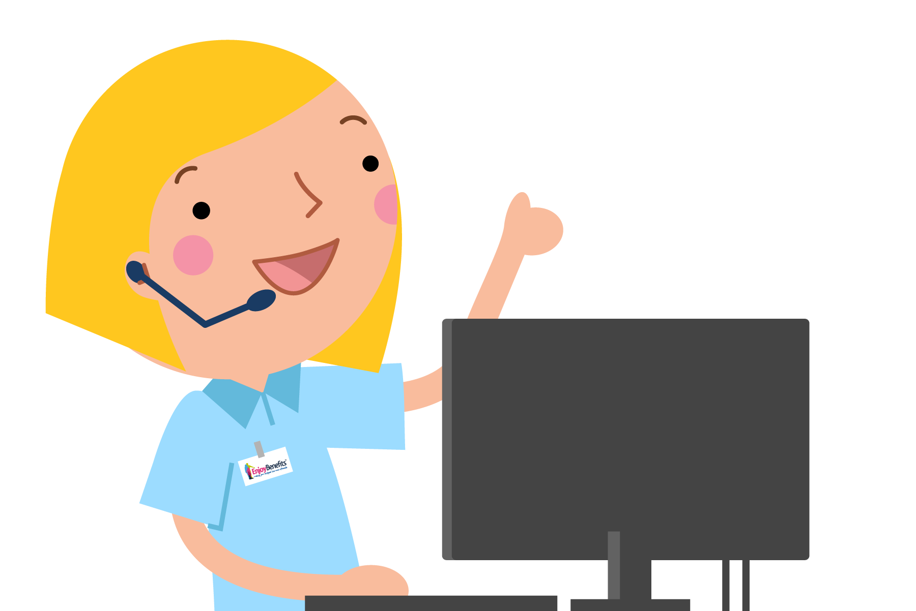 employee using benefits portal 